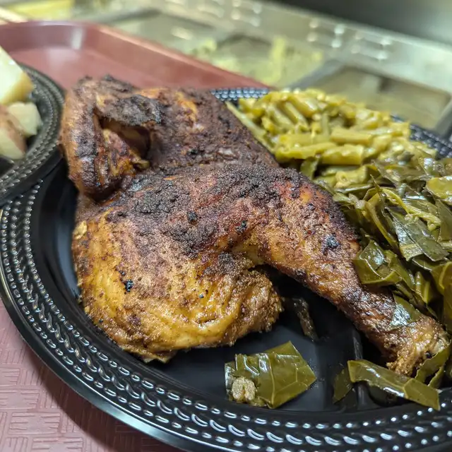 Bar-B-Que Chicken Dinner.