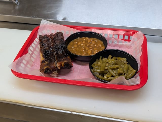 Kid's Ribs Dinner.